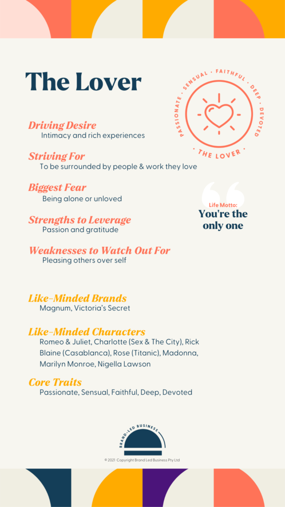 The Lover - Brand Archetype 